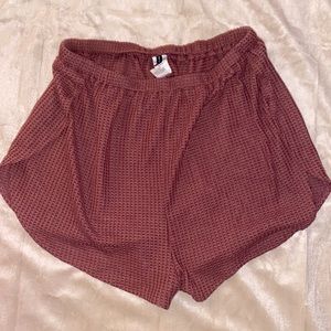 PLT waffle knit shorts